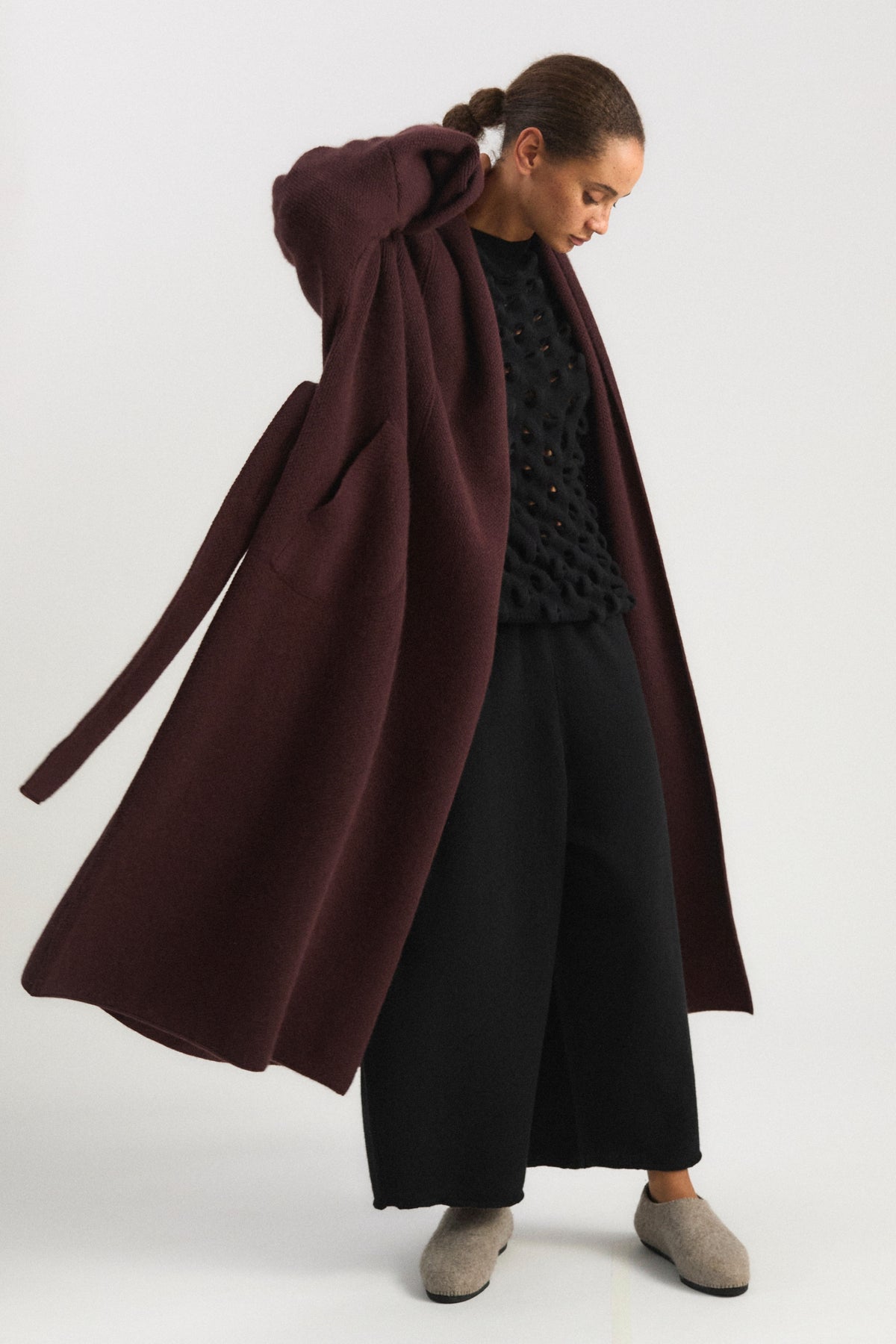 Manta Coat in Carob
