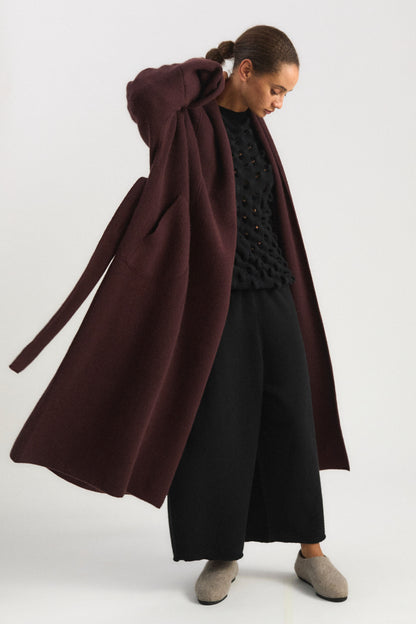 Manta Coat in Carob