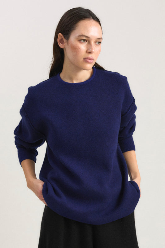 Axa Sweater in Ink & Ocean