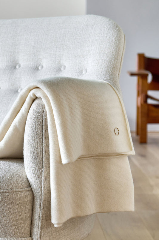 Silence Throw in Ivory