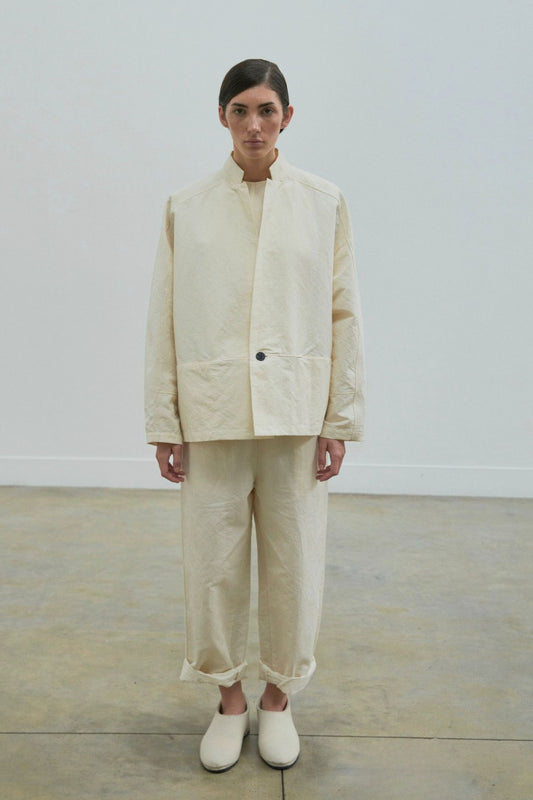 Absent-Paper Jacket in Ivory