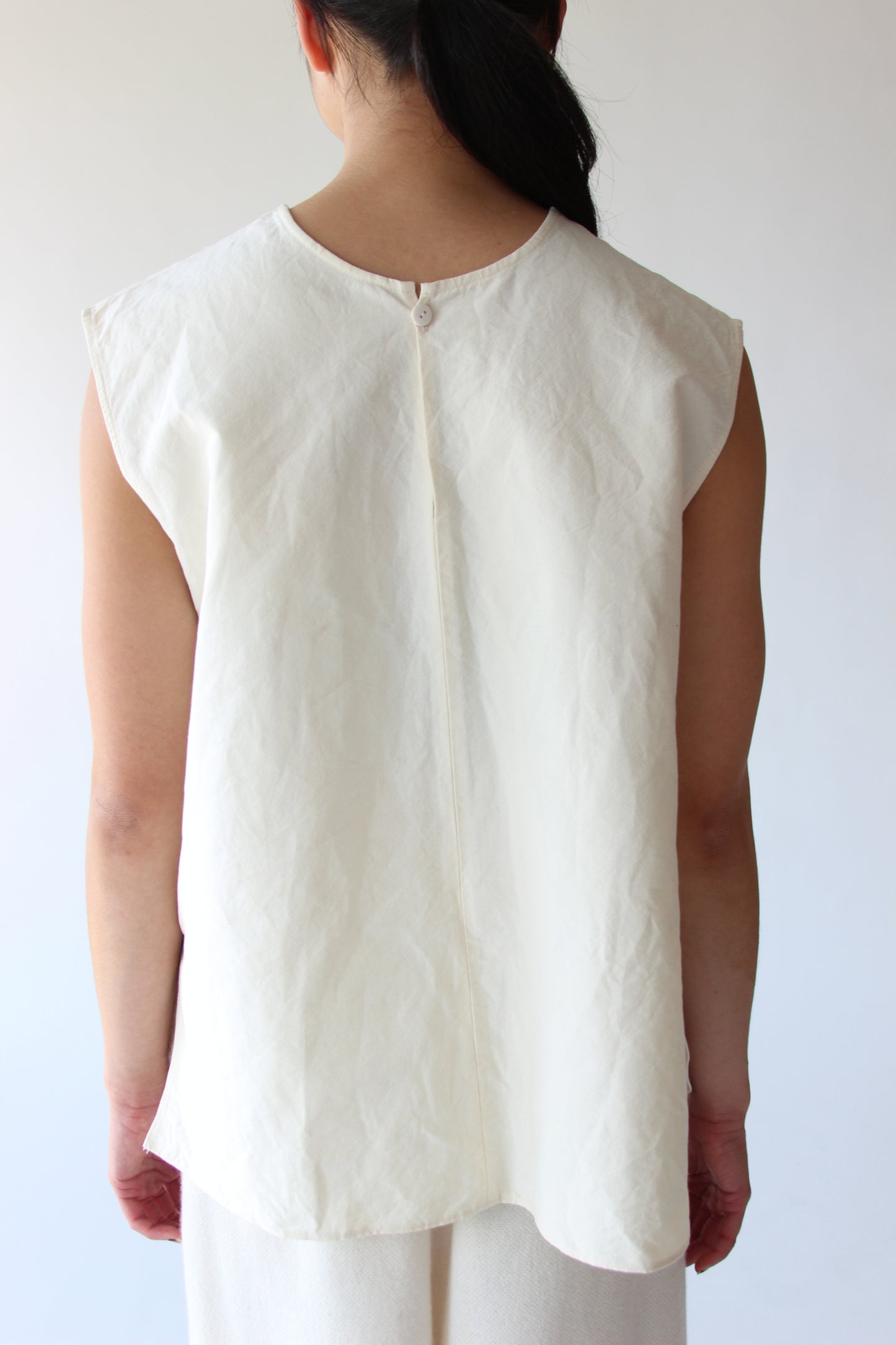 Still-Paper Top in Ivory