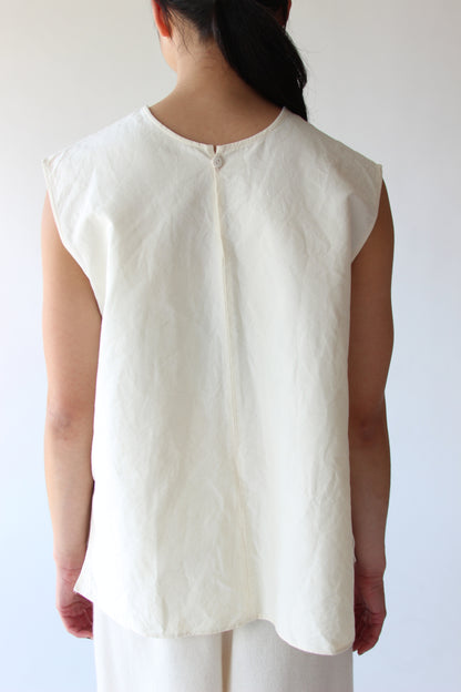 Still-Paper Top in Ivory