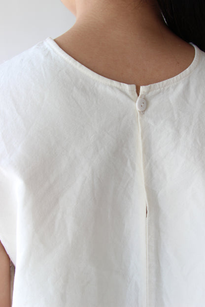 Still-Paper Top in Ivory