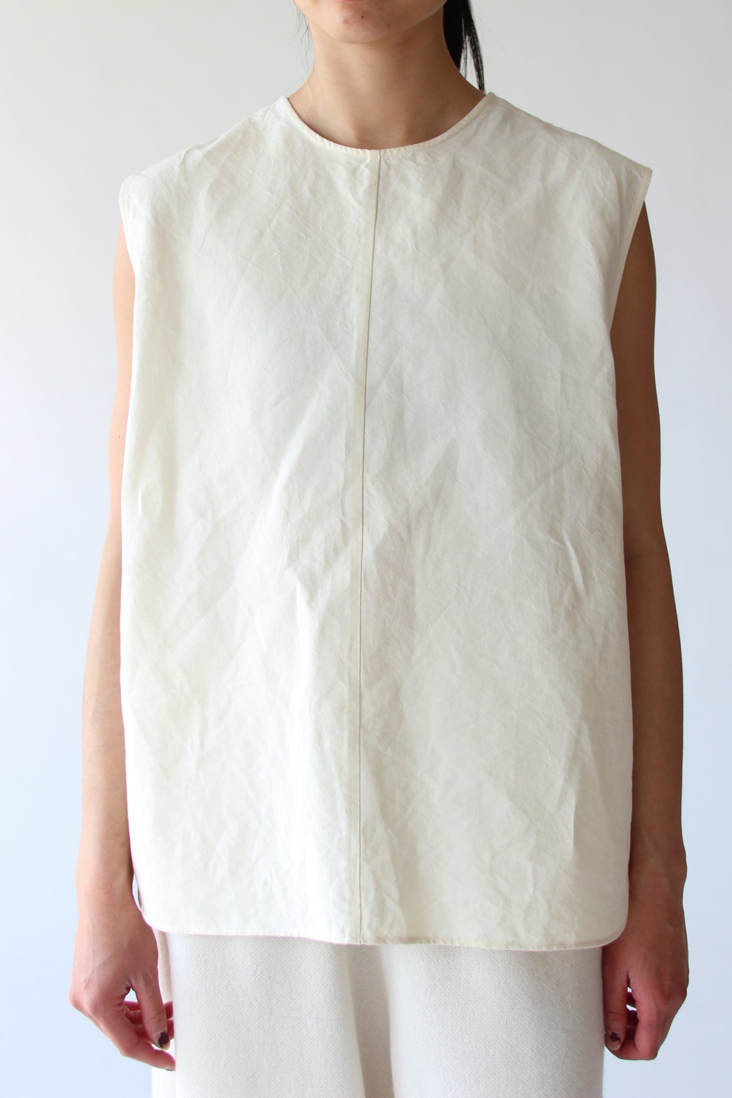 Still-Paper Top in Ivory