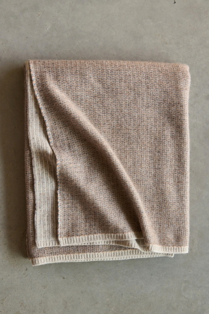 Quadro Throw in Nutmeg & Slate