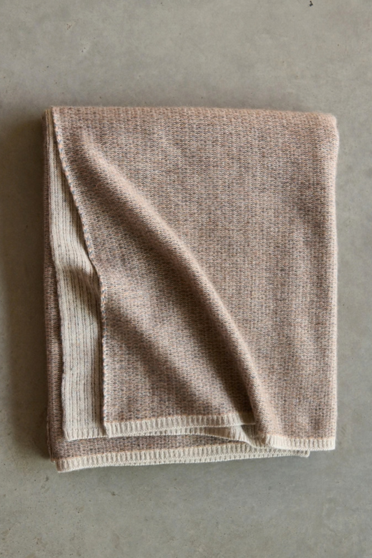 Quadro Throw in Nutmeg & Slate
