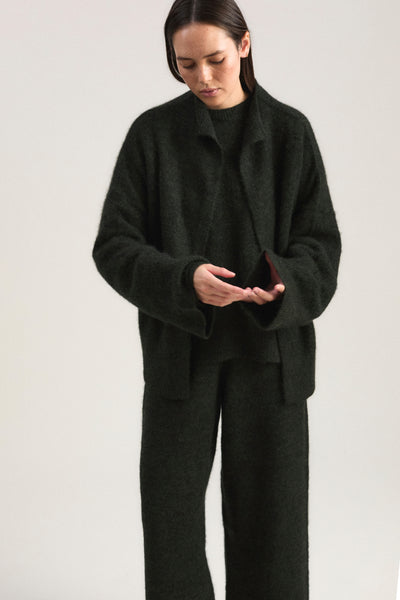 Sona Cardigan in Pine & Jet