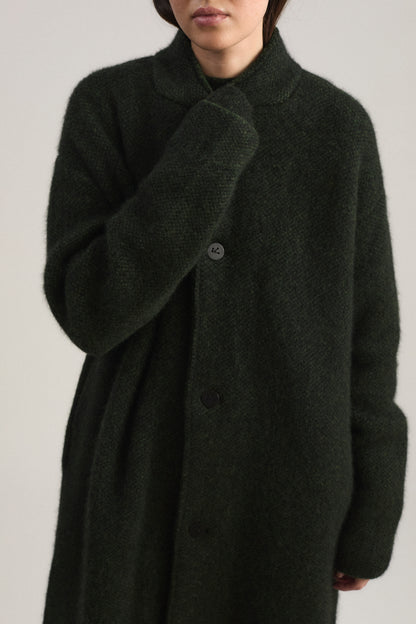 Oro Coat in Jet & Pine