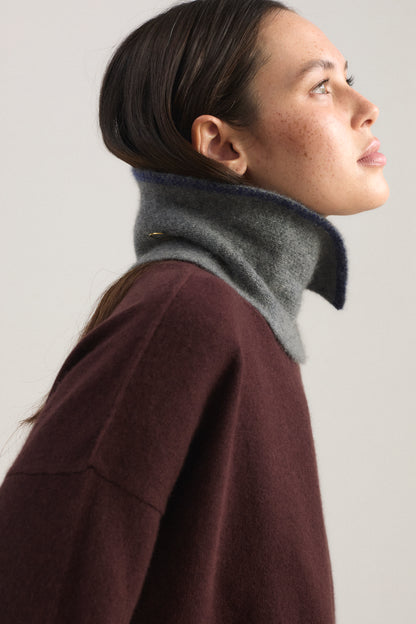 Neku Neck Snood in Slate & Ink
