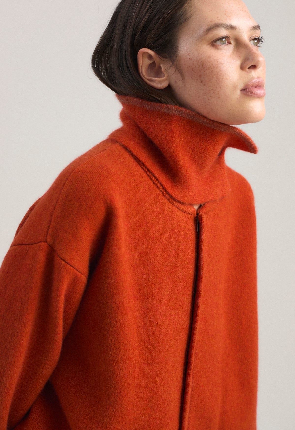 Neku Neck Snood in Fire & Taupe