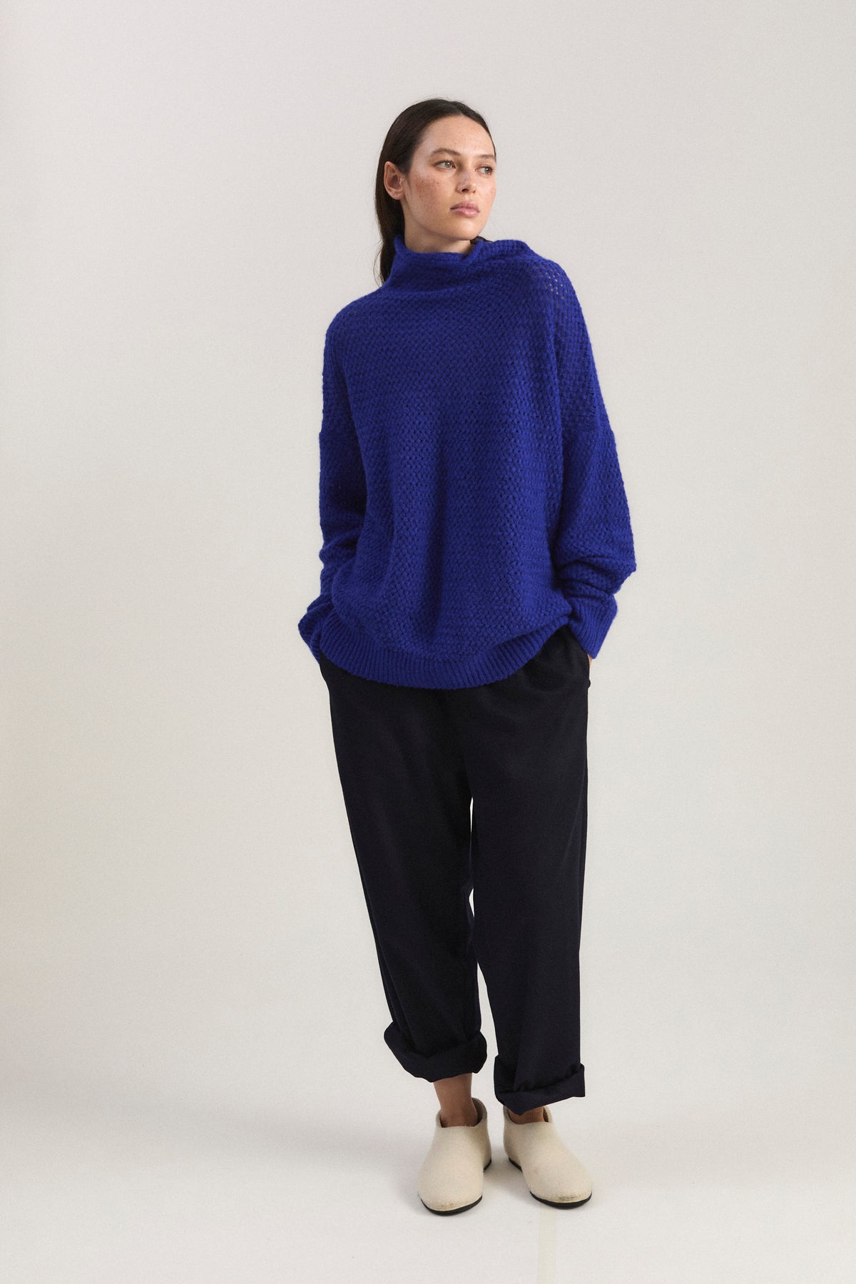 Runa Sweater in Cobalt