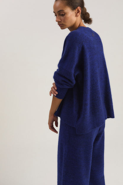 Mori Sweater in Marine & Cobalt