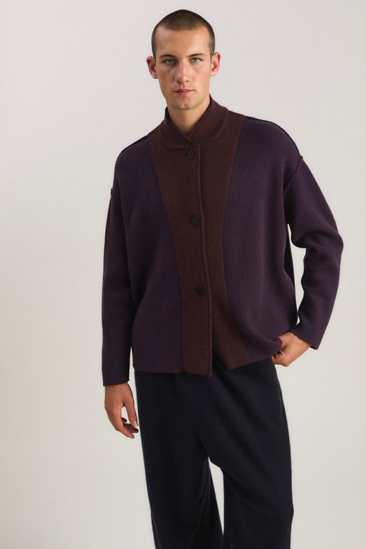 Wind Jacket in Carob & Ink