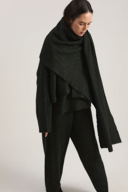Duara Scarf in Pine & Jet