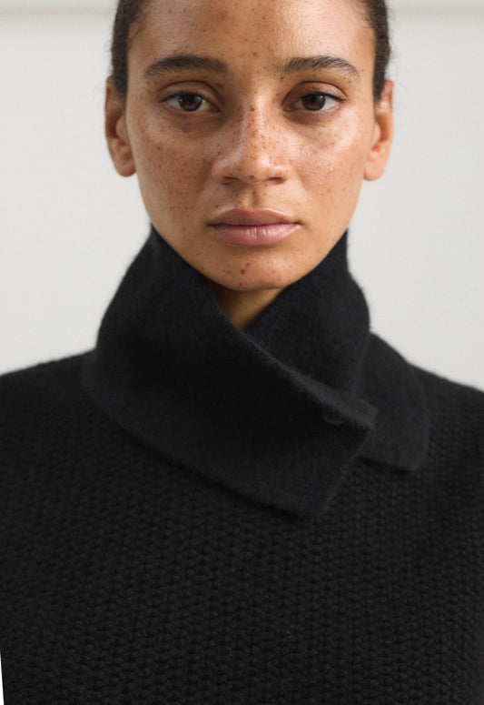 Neku Neck Snood in Black & Ocean