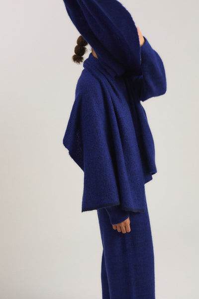 Duara Scarf in Marine & Cobalt