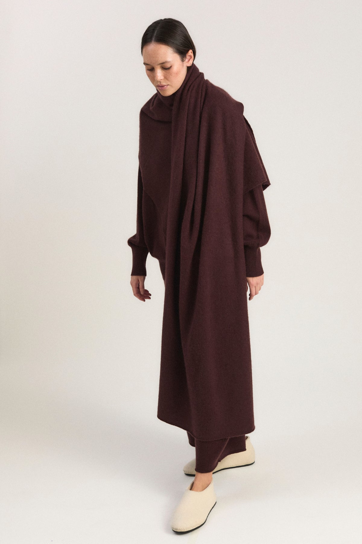 Feltra Shawl in Carob