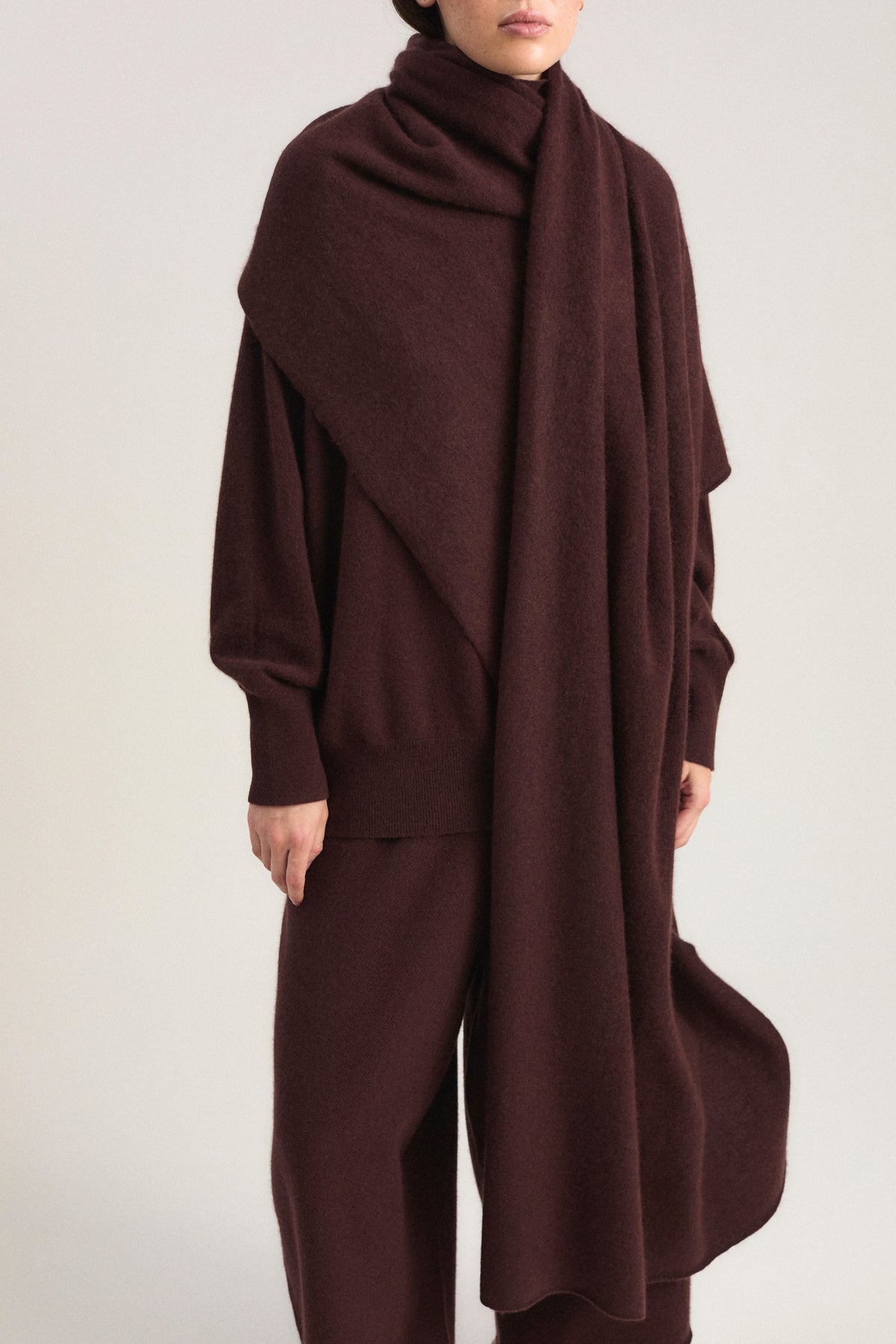 Feltra Shawl in Carob