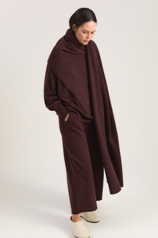 Feltra Shawl in Carob