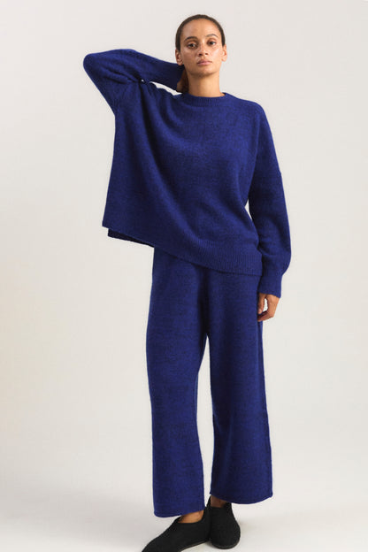 Mori Sweater in Marine & Cobalt