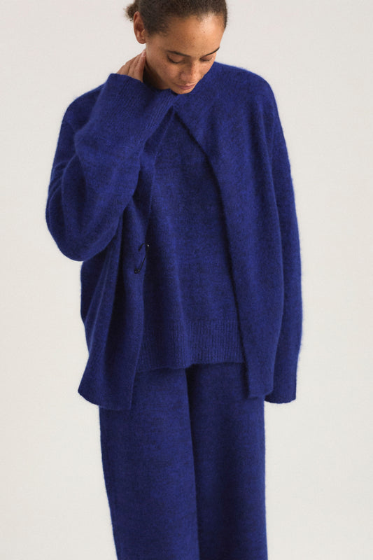 Sona Cardigan in Marine & Cobalt