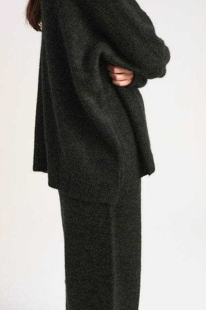 Mori Sweater in Pine & Jet