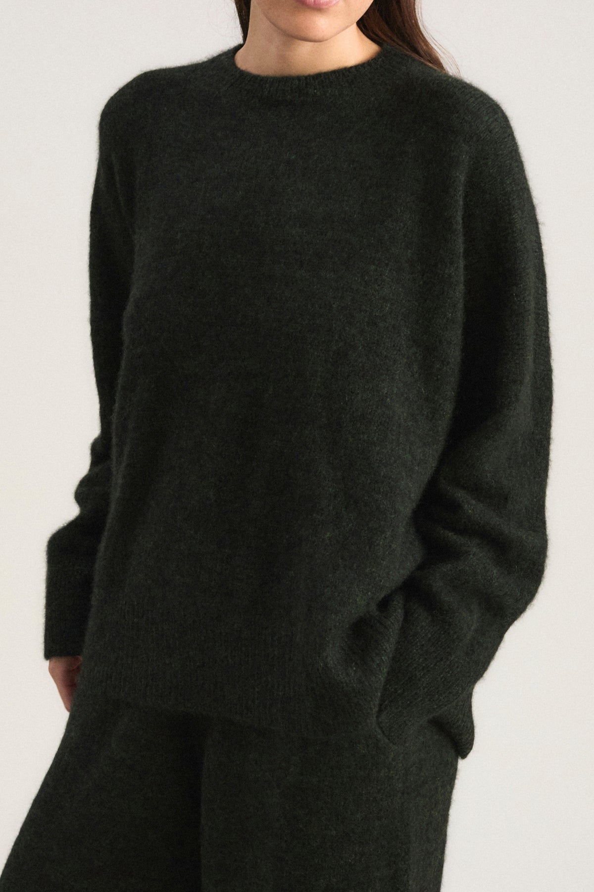 Mori Sweater in Pine & Jet