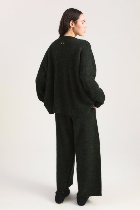 Mori Sweater in Pine & Jet