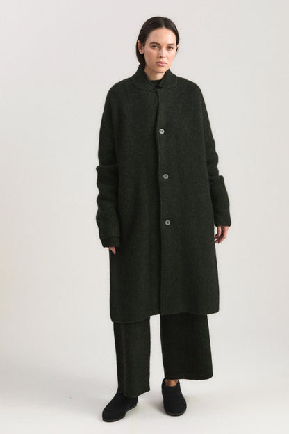 Oro Coat in Jet & Pine