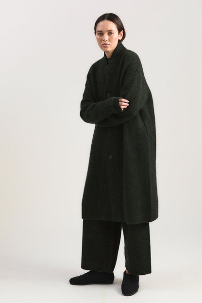 Oro Coat in Jet & Pine