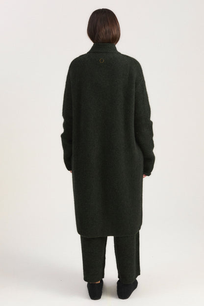 Oro Coat in Jet & Pine
