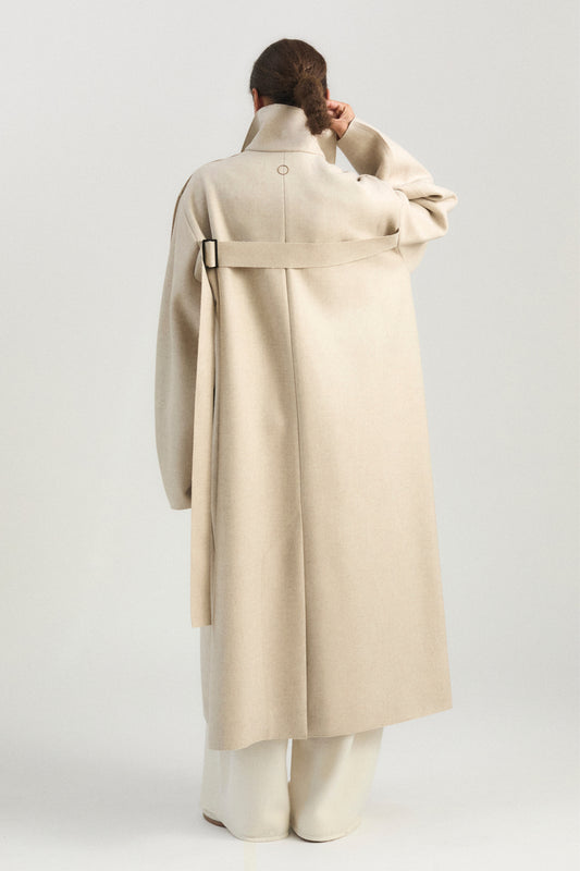 Shield Coat in Beige
