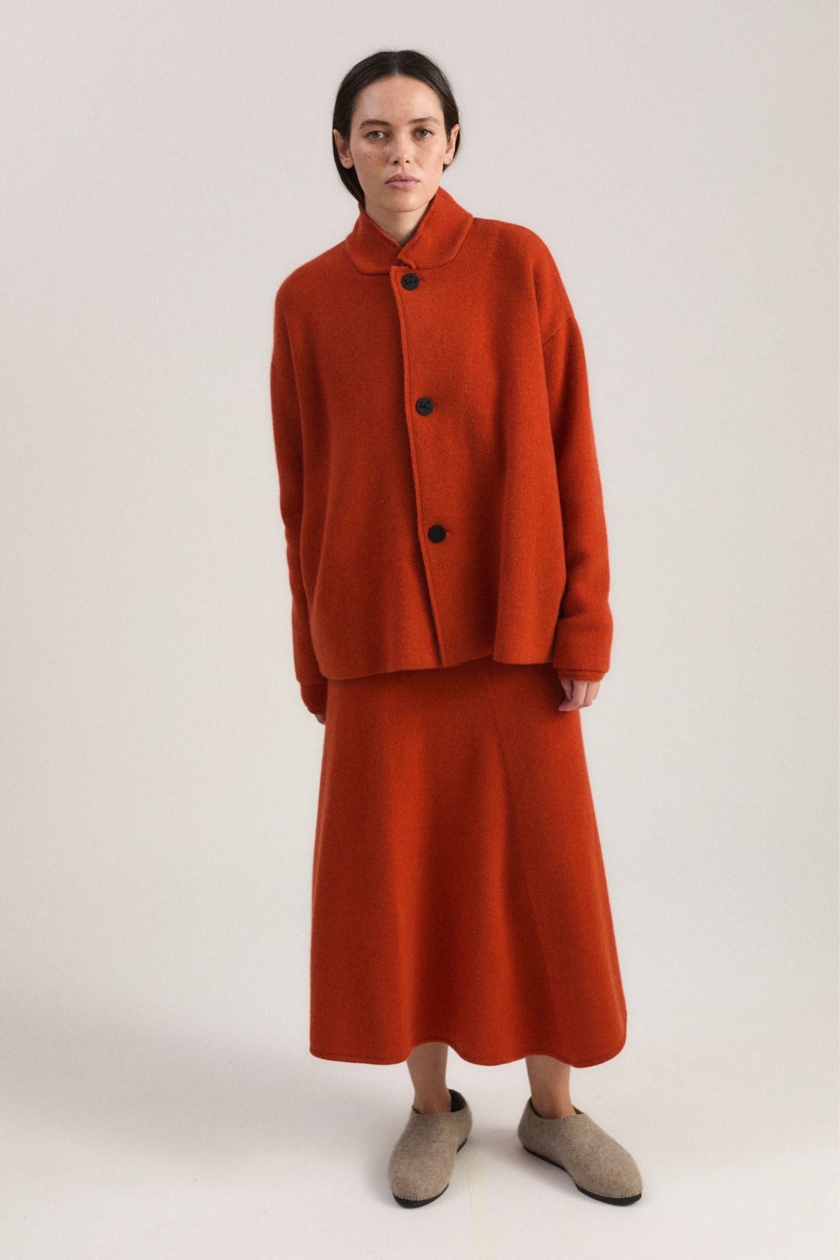 Wind Jacket in Fire & Taupe