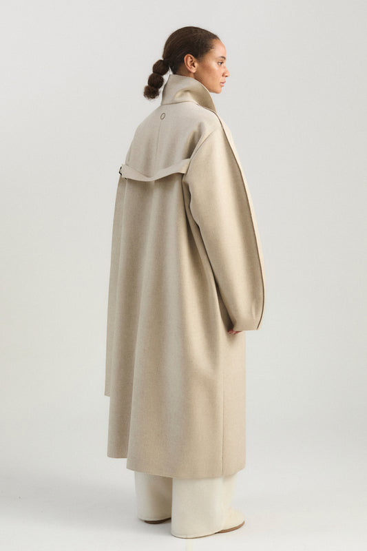 Shield Coat in Beige