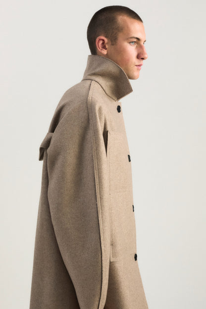 Shield Coat in Taupe