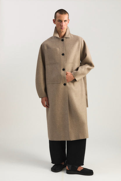 Shield Coat in Taupe