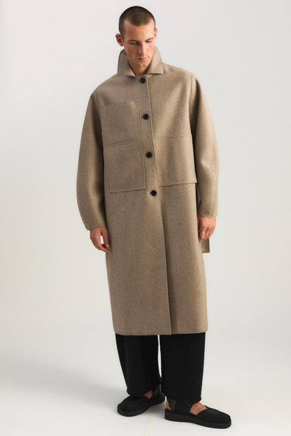 Shield Coat in Taupe