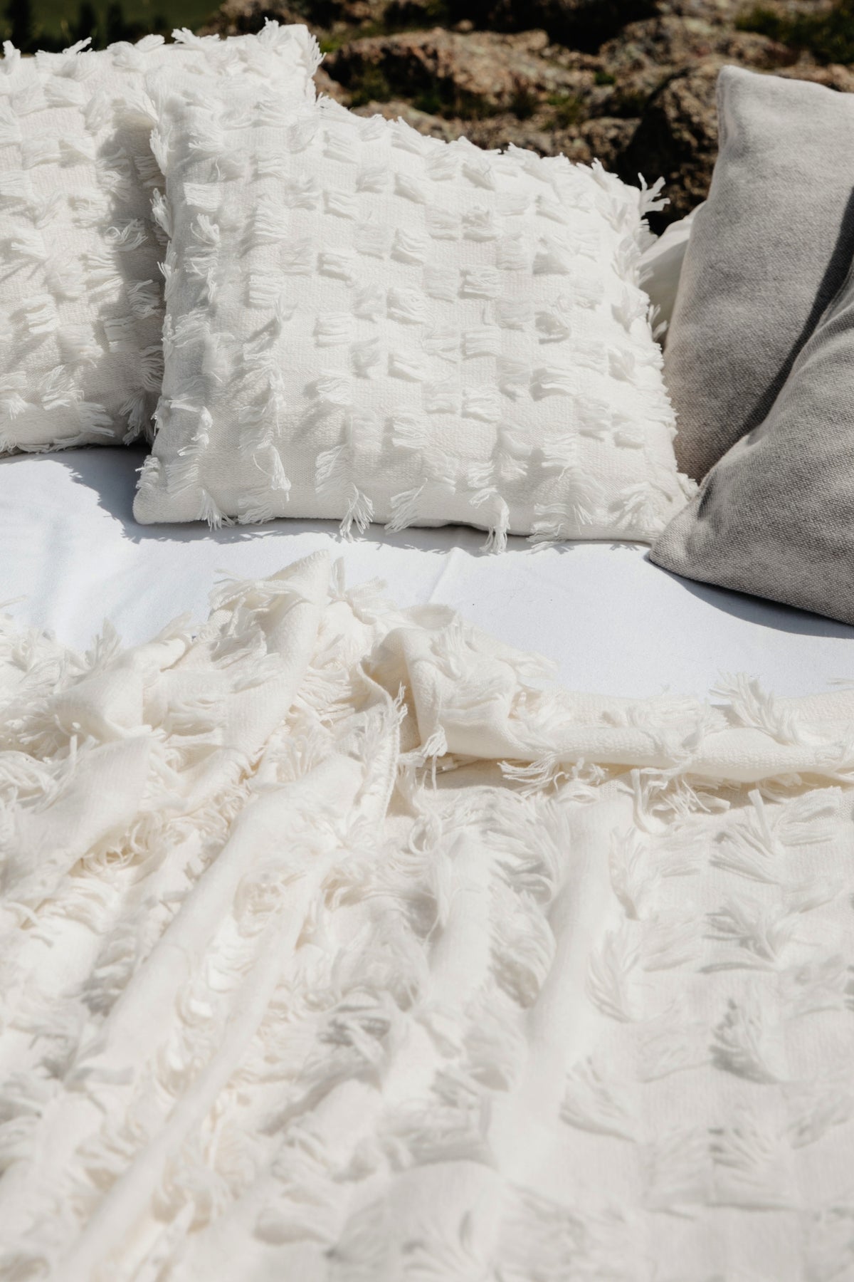 Seren Bedspread in Ivory