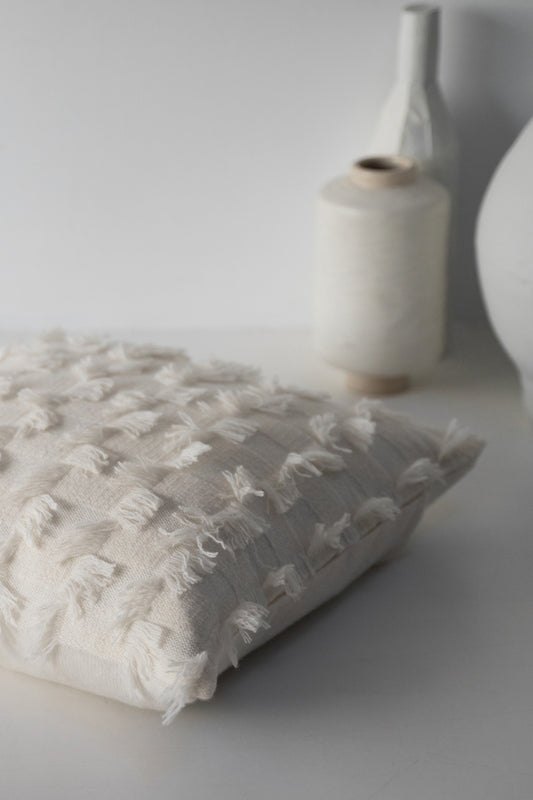 Seren Cushion Cover in Ivory