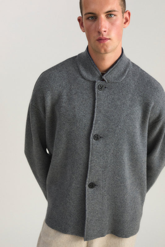 Wind Jacket in Slate & Ink