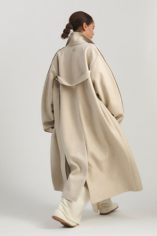 Shield Coat in Beige