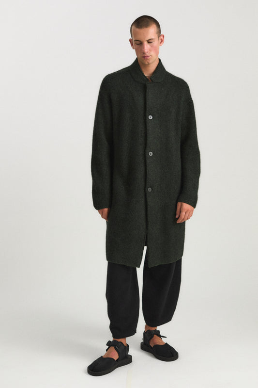 Oro Coat in Jet & Pine