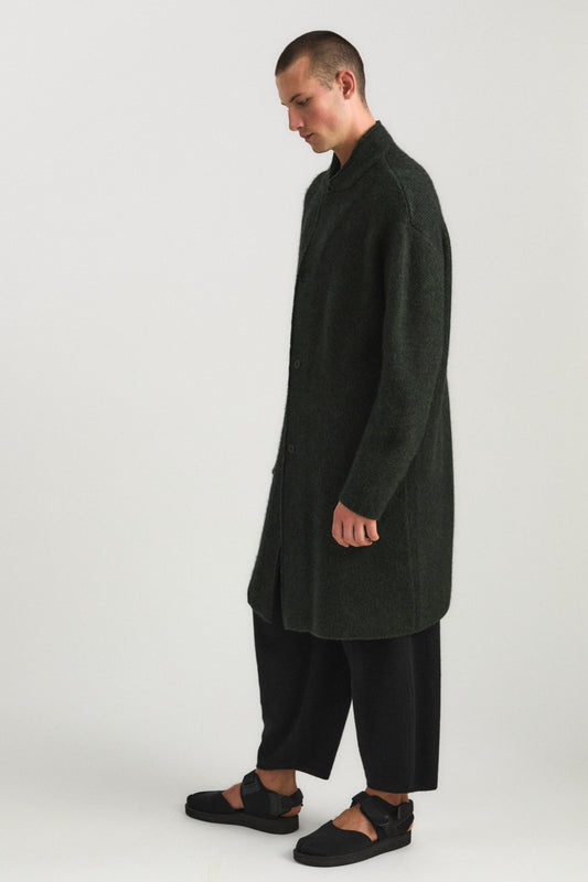 Oro Coat in Jet & Pine