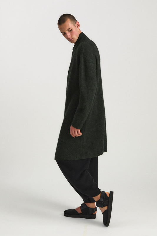 Oro Coat in Jet & Pine
