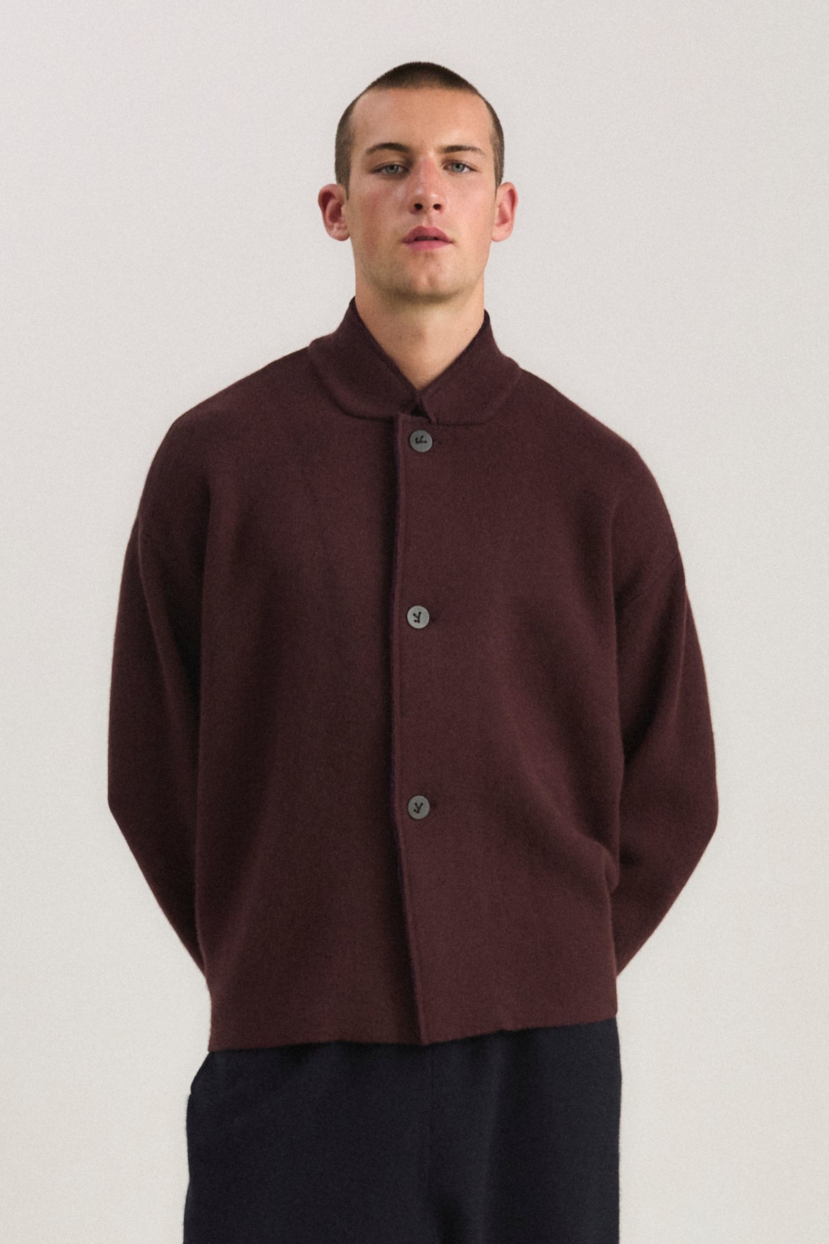 Wind Jacket in Carob & Ink