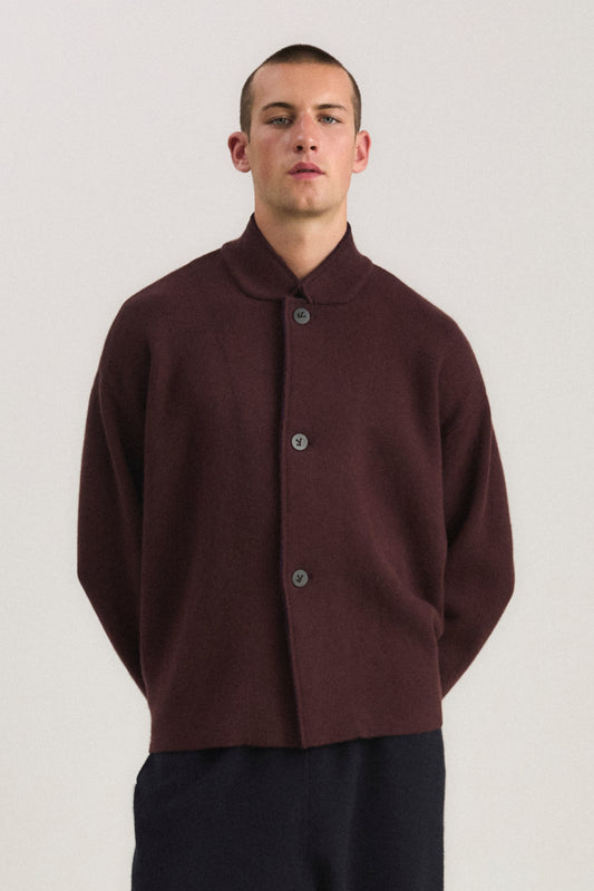 Wind Jacket in Carob & Ink