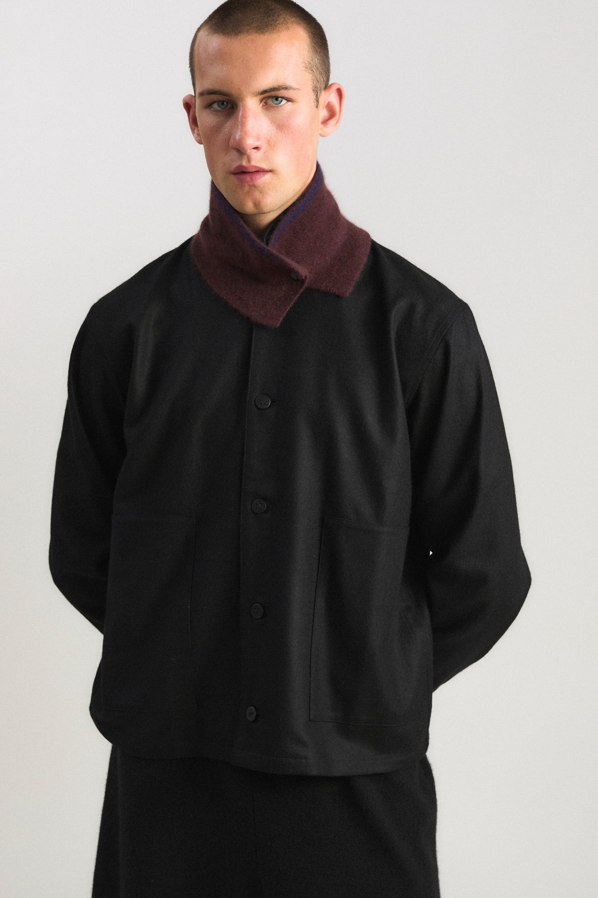 Neku Neck Snood in Carob & Ink