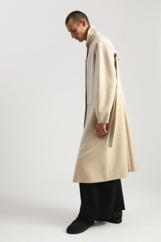 Shield Coat in Beige
