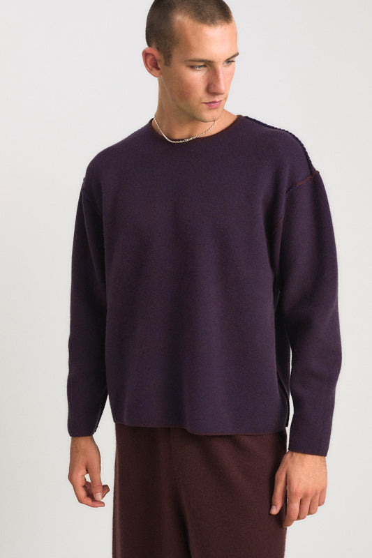 Axa Sweater in Carob & Ink
